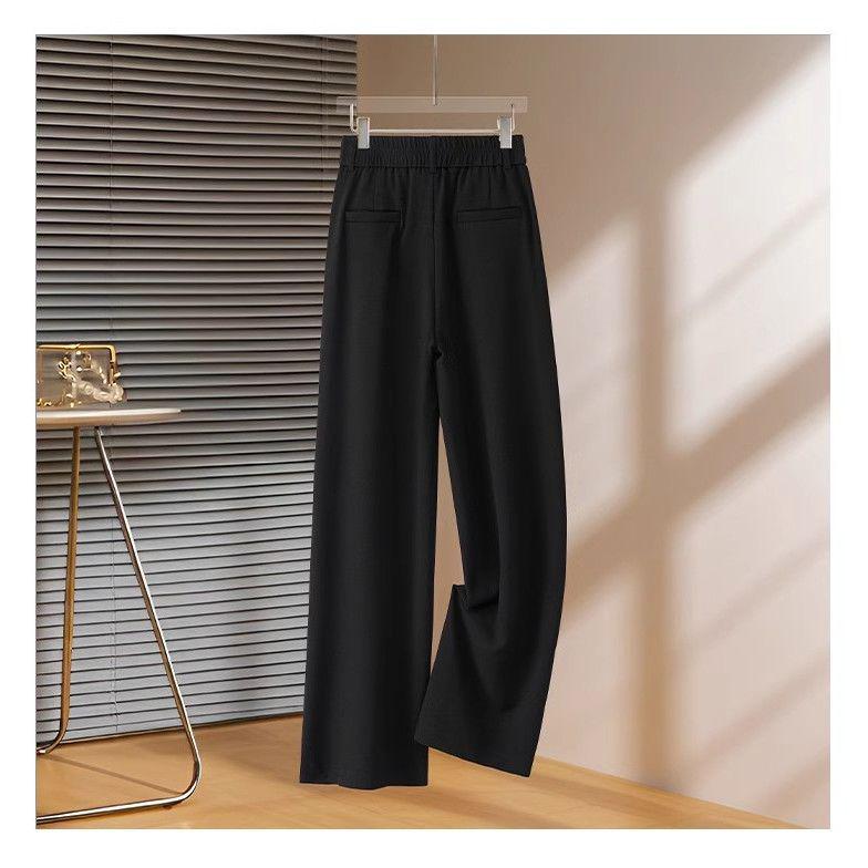 Ice Silk Cotton-Linen Women's High-Waisted Wide-Leg Summer Pants - New 2026 Figure-Flattering Loose Fit