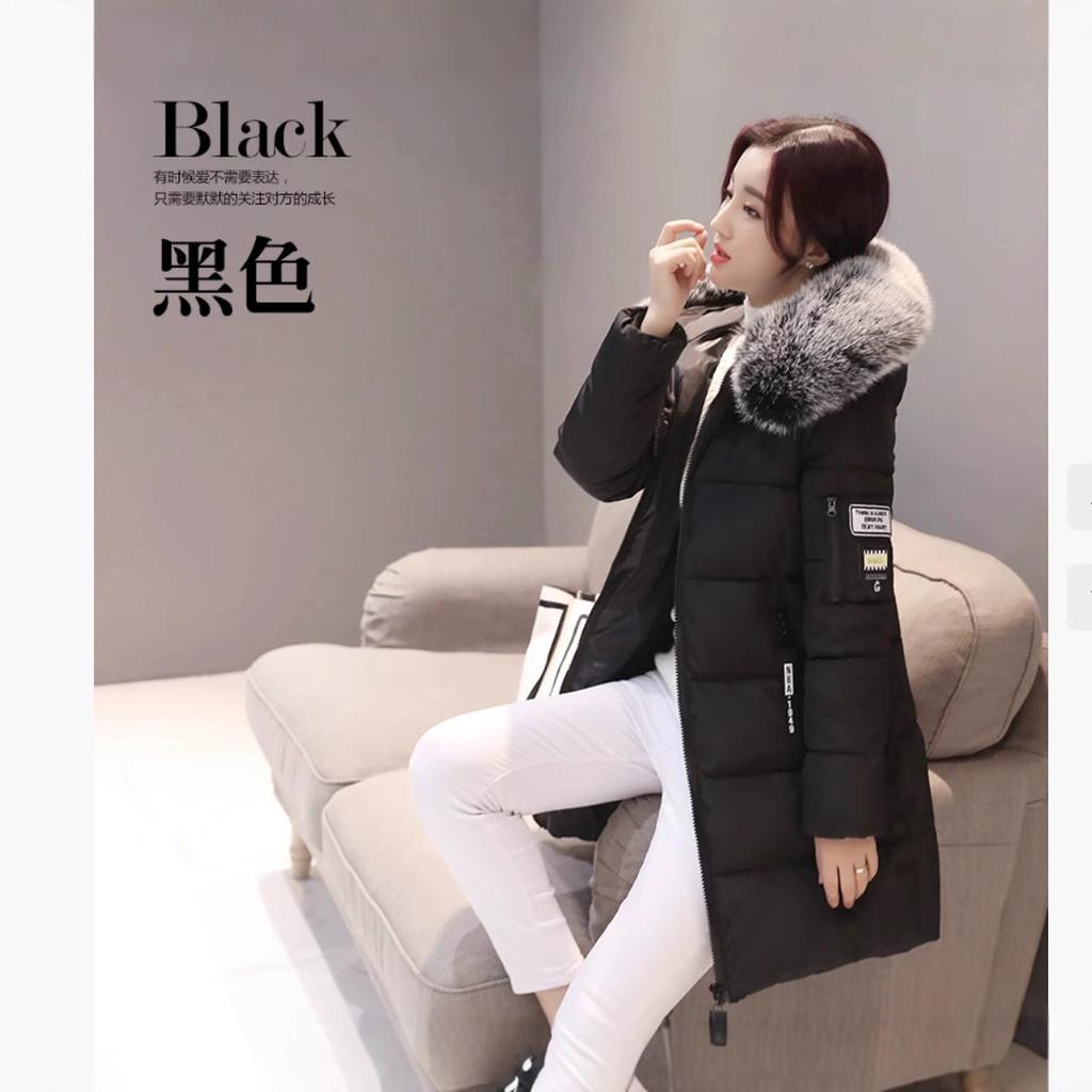 Padded clothes women's coat new winter slim down padded clothes women's medium and long thickened padded jacket women