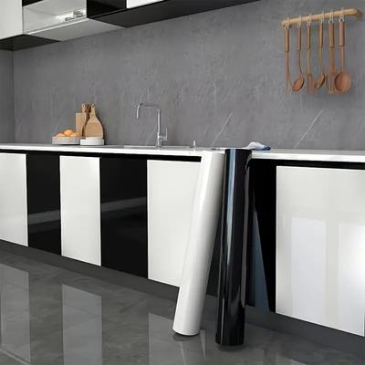 European Self Adhensive Wallpaper Paint Flash PVC Wallpapers Kitchen Cupboard Door Furniture DIY Stickers Vinyl Decorative Films