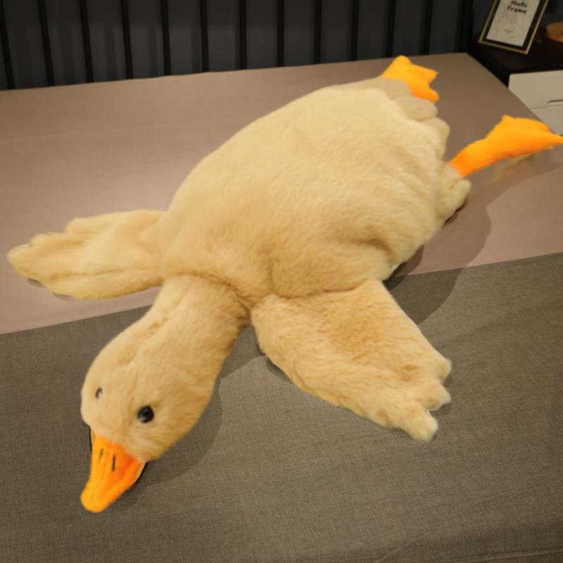 50-190 cm suur pruun kallistus täidisega loom part Kawaii hiiglaslik hani plüüsis mänguasi magamispadi Suur pehme nukupeo kingitus poistele tüdrukutele