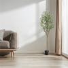 5.9 FT High Indoor Large Artificial Olive Tree, Potted Olive Silk Tree, Modern Artificial Plants Olive Tree For Bedroom Decor