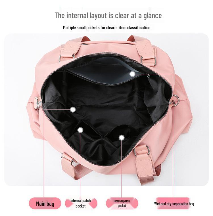 Large Capacity Wet/Dry Sports and Travel Gym Bag for Men and Women