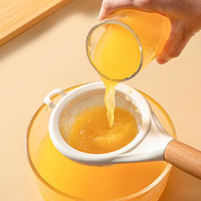 Small Fine Mesh Flours Sieve With Wooden Handle Durable Portable Filter Mesh For Juices Filtering