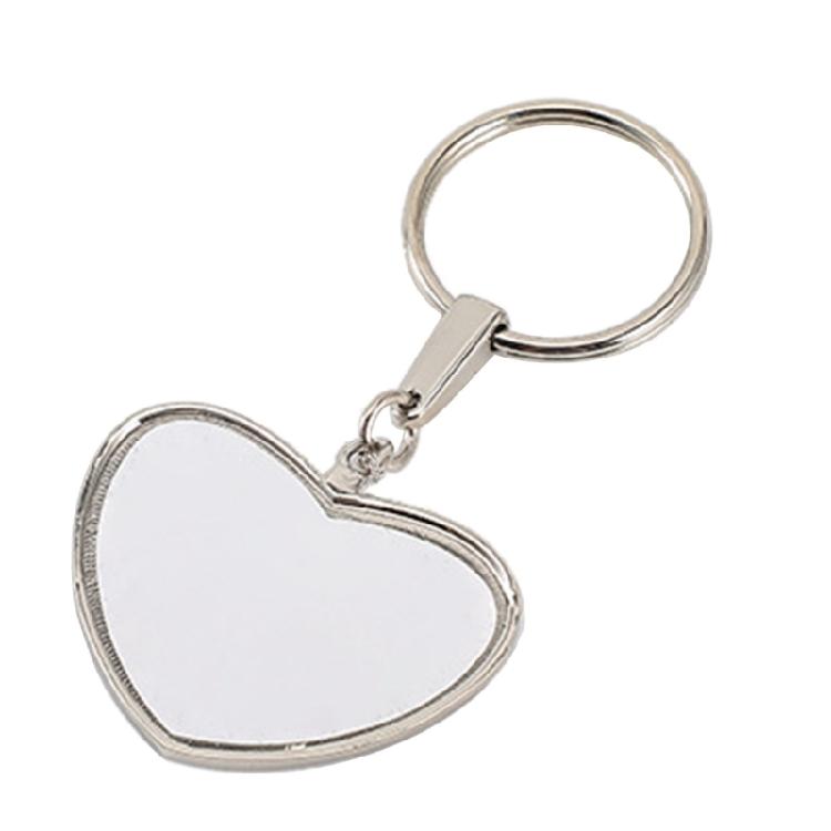 Transfer Keychain Accessories Heart Shape Sublimation Blank Keychain Bag Ornaments Gifts Handmade Key Chain Supplies