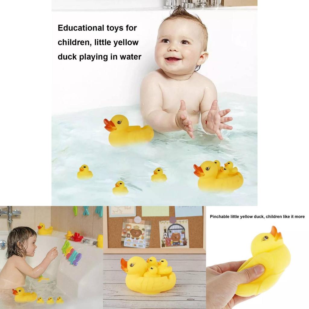 Adorable Squeeze Bath Duck Toy For Kids Soft And Safe Water Play Duck