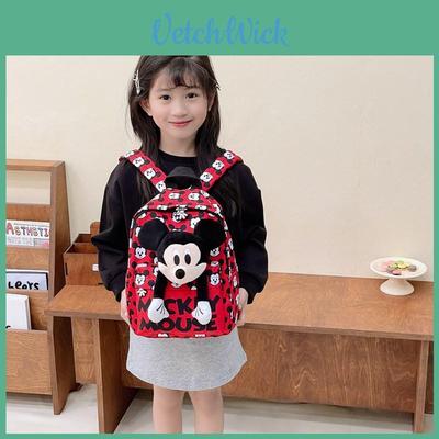 Mickey Maus Buchstabendruck Kinder Cartoon Leinwand Rucksack Für Vorschule Und Täglichen Gebrauch