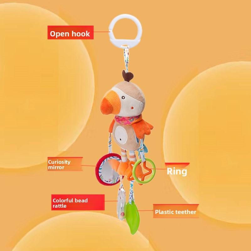 Baby Plush Baby Car Seat Toys With Hanging Animal Designs For Infants And Toddlers