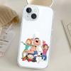 Family-G-Guys Phone Case For Iphone17 16 15 11 13 14 Pro Max 7 8 Plus X Xr Xs Max Se2020 12mini Transparent Cov