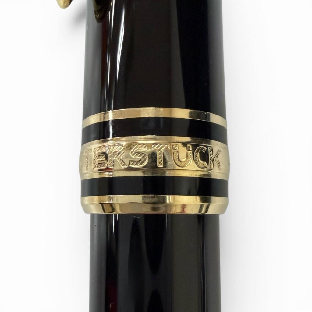 Excellent MONTBLANC fountain pen Meisterstück Classic black 14K mens Used