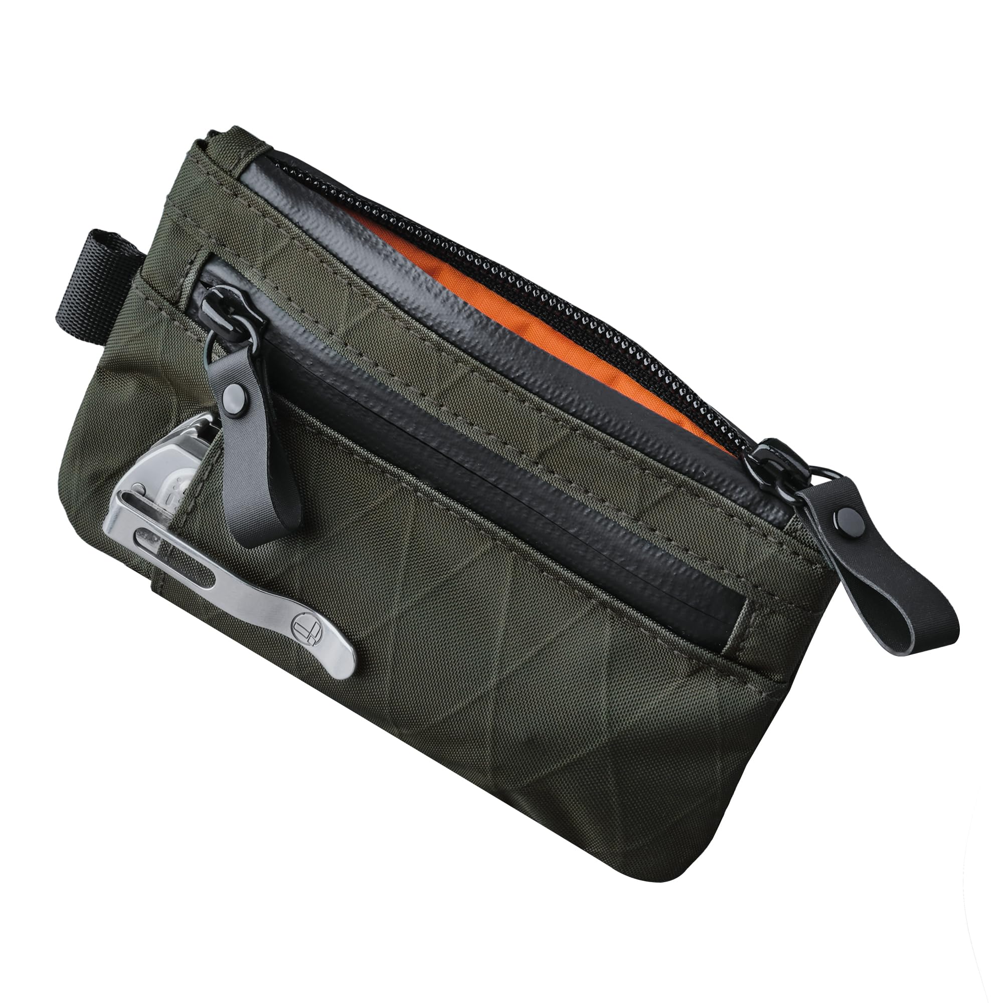

Alpaca Zip Pouch Pro Minimalistic Zipper Wallet RFID Block ID Card Holder Zipper Wallet with Zipper Wallet [ALPAKA] Men s Multi-Tool Slot, (Зелений) зелений