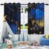 2Pcs Set Abstract Marble Texture Window Curtains Modern Style Home Bedroom Living Room Indoor Outdoor Hanging Blackout Curtain