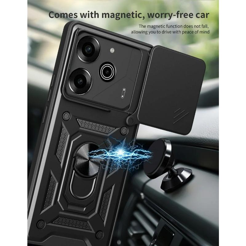 Camera protect case for Tecno POVA 6 Pro Pova6 TECNO POVA 5 Armor Hybrid Ring Back Cover