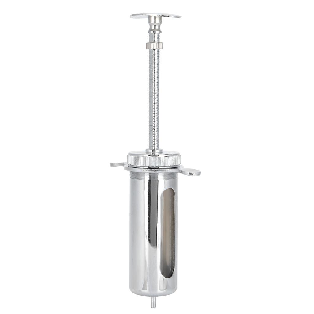 Metal Veterinary Syringe Safe Accurate Scale Animal Syringe for Chicken Sheep Cow