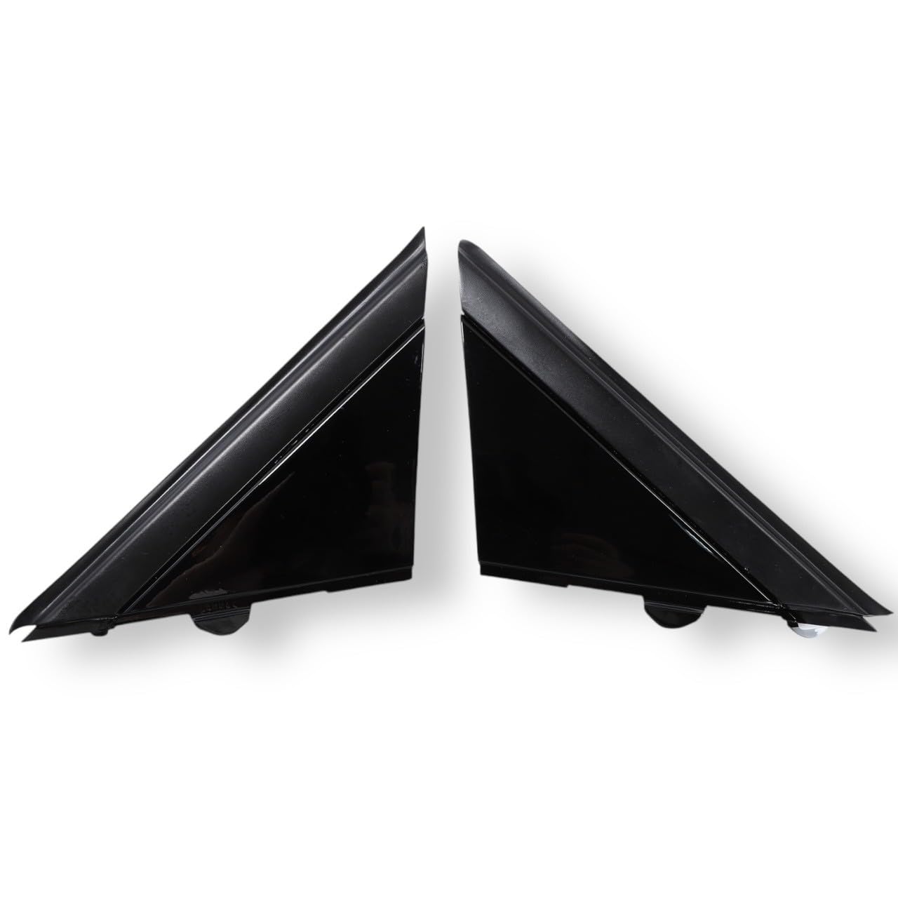 

Kanoan FIAT 500 500C 312 Cinquecento Corner Left and Right Door Mirror Flag Replacement Aftermarket Parts A-Pillar Plates, Triangular, Set, Covers,