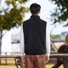 2025 Men's Stand-Up Collar Fleece-Lined Zipper Vest - Warm, Fashionable & Versatile for Autumn/Winter
