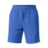 Men Casual Waffle Drawstring Elastic Waist Loose Beach Knee Length Shorts