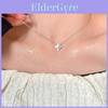 Élégant Collier Étoile en Zircon pour Femmes Finition Argentée pour un Usage Décontracté