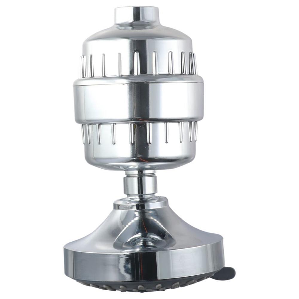 

4-дюймовая насадка для душа, 15-ступенчатый набор фильтров для насадки для душа, 5 настроек струи, распылитель для душа, жесткая вода