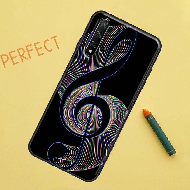 Musical Music Note For Huawei Nova Y91 Y70 Y72 Y73 Y60 Y90 Y61 8i 7i 11i 12i 12s 9 10 SE P20 P30 P40 Lite Case