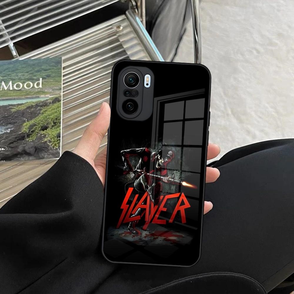 Slayer Heavy Metal Rock Band Phone Case for Xiaomi Redmi Note 14 13 12 11 Ultra Pro Lite 5G Toughened Glass Cover