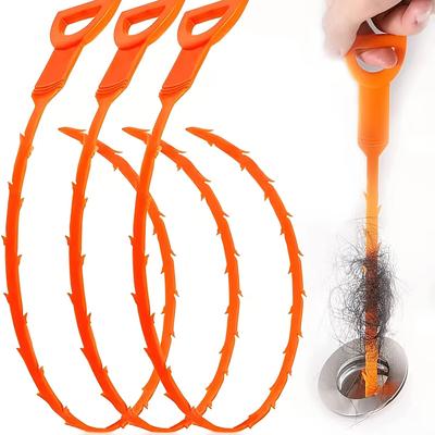 3pcs 20 Inch Drain Clog Remover Tool, Drain Cleaner Hair Clog Remover, Shower Drain Clog Remover Tool