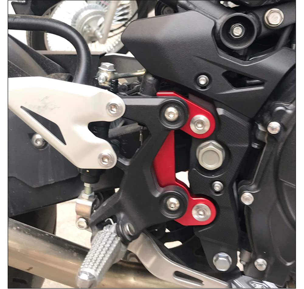 LEDISHUN Rearset 25mm 13mm for Kawasaki Ninja 400 and Z400 Adjusters, Up, Back, 250, (2018-2022), Z250, (2019-2022) (Titanium Color)