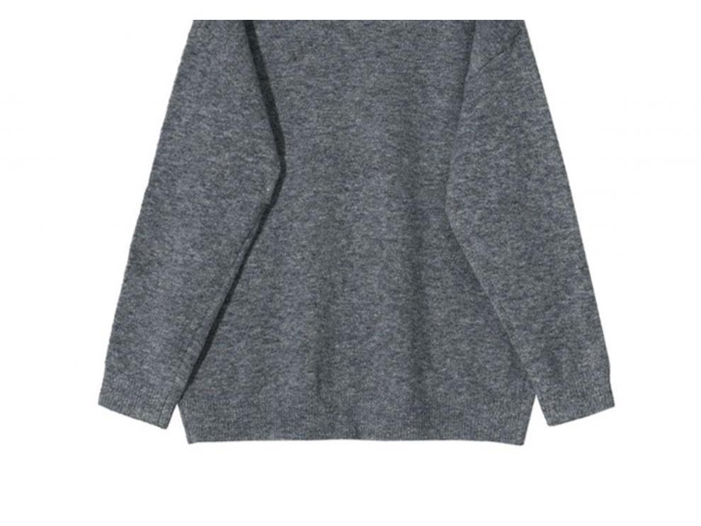 Autumn Men's Retro Korean Lazy Style Knit Pullover Sweater