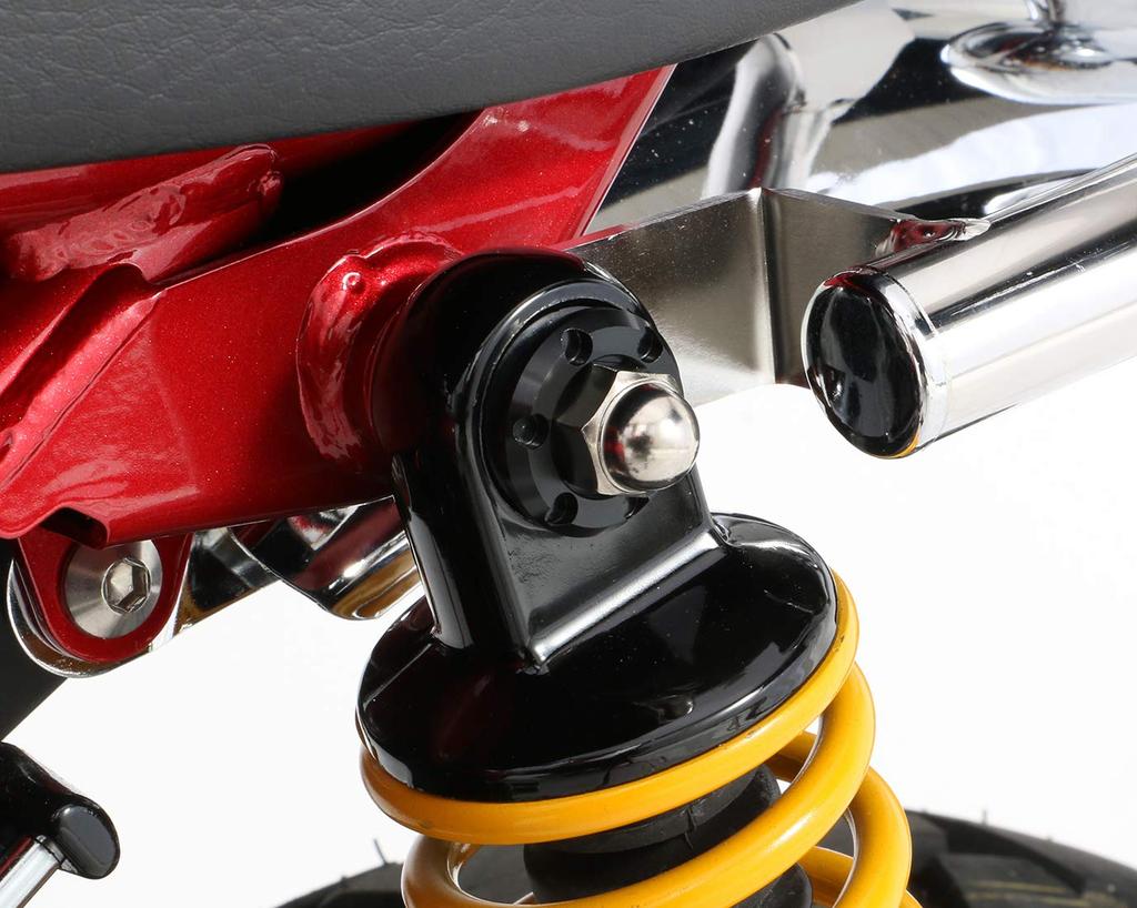 KITACO Rear Shock Mount Seat Set for Monkey 125 Set of Part Number (Black) (JB02/JB03/JB05), 4, 520-1300950