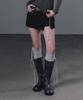 Geulouhaideu Lunel Folding Button Skirt Shorts_Black