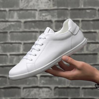 Ușoare, confortabile, pentru bărbați, încălțăminte ocazională, din piele naturală, pantofi albi, tendințe de modă pentru tineret, tenis masculin, stil de stradă, vânzare caldă, plat