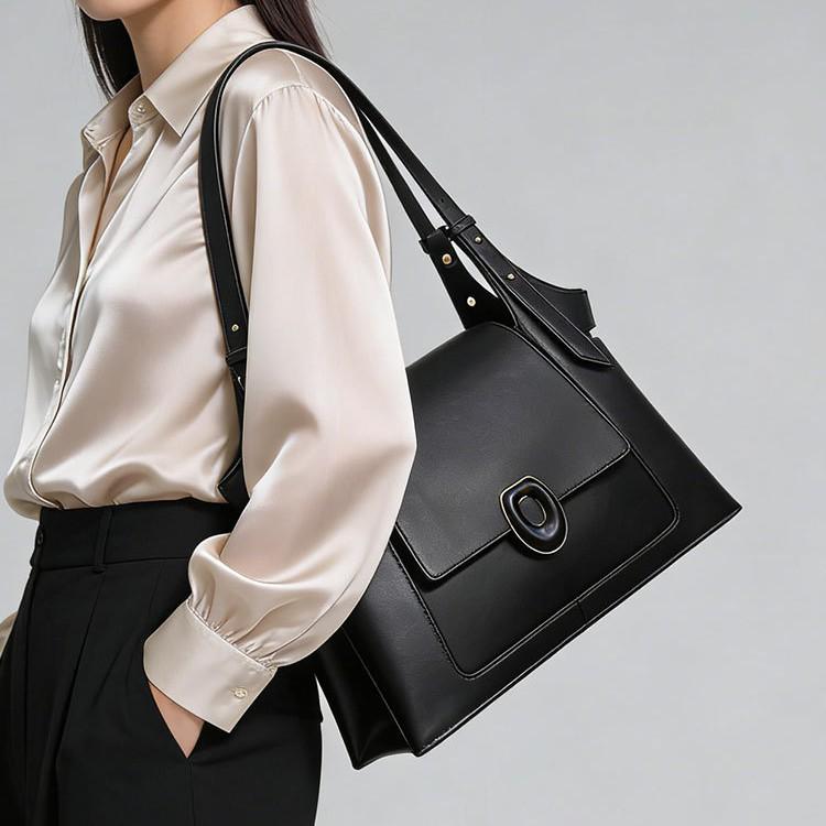2026 New Shoulder Bag, Fashionable Women's Bag, High-end Sense, Large Capacity Commuting Bag, Casual and Simple Tote Bag for Women
