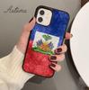 Haiti Haitian Flag Phone Case for iPhone 11 12 13 14 Pro Max mini X XR XS SE 2020 5s 6S 7 8 Plus Samsung Galaxy S21 S22 shell