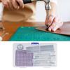 12Pcs Leather Hole Punching Set for Leather Watch Band, Belt, Hollow Hole Punching Cutter with Base and Punching Mat
