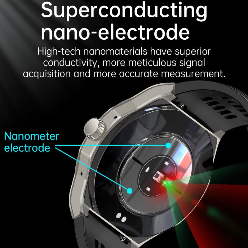 IP65 1.43INCH Smartwatch AMOLED Screen Bluetooth Call To Measure ECG Heart Rate Blood Oxygen S0S Distress Blood Pressure Smart Watch