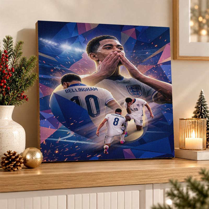 Jude Bellingham Diamond Painting Kit 5D Full Drill DIY Diamond Mosaic Wall Art Home Decor