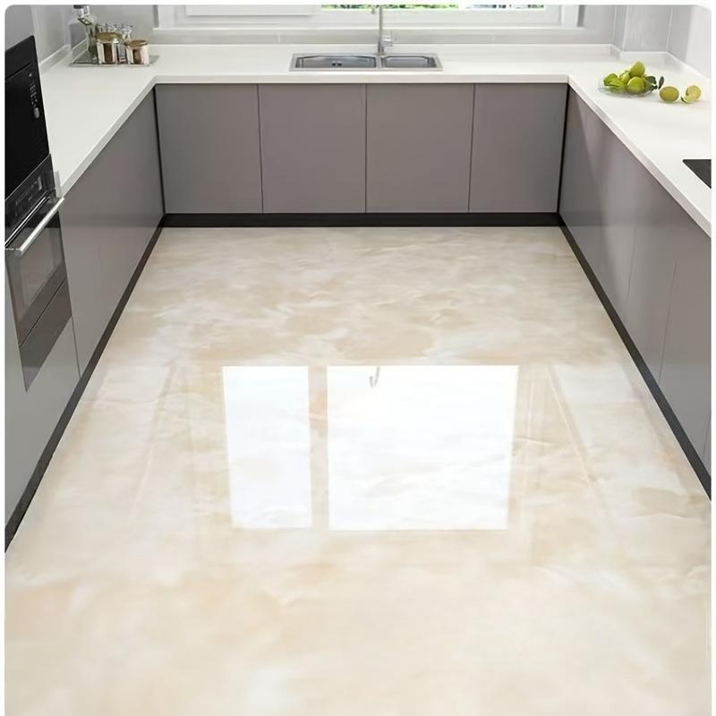 Tapet Autoadeziv Impermeabil de Lux Ușor cu Imitație de Marmură pentru Pardoseala Bucătăriei, Ușor de Dezlipit și Lipit, Folosit pentru Decorarea Casei, Bucătăriei, Băii