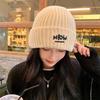 Knitted Hat Autumn and Winter Style Women's Wool Hat Showing Face Big Head Circumference  Versatile Hat Ear Protection and Warm Korean Wool Hat