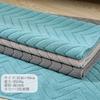 CLEKOD Large Cotton Bath Mat 800g Hotel Style Washable Absorbent Thick Gray 40cm x 60cm