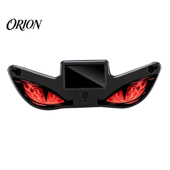 Wireless LED Car Light Solar Devil Eyes for Windshield, Magnetic Installation Window Warning Sign with Three Custom Display Smart Modes, Digital