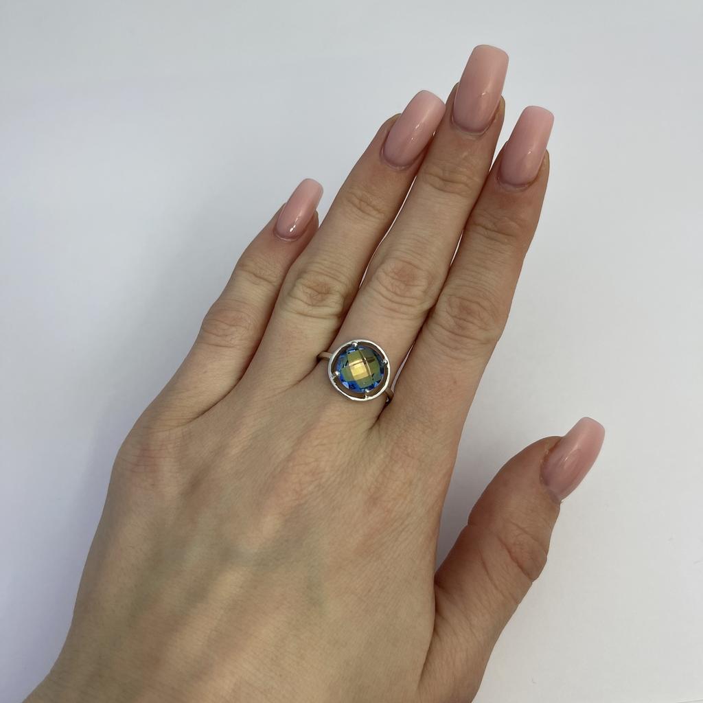 Silver Ring with Mystic Topaz 2.825ct (2121992)