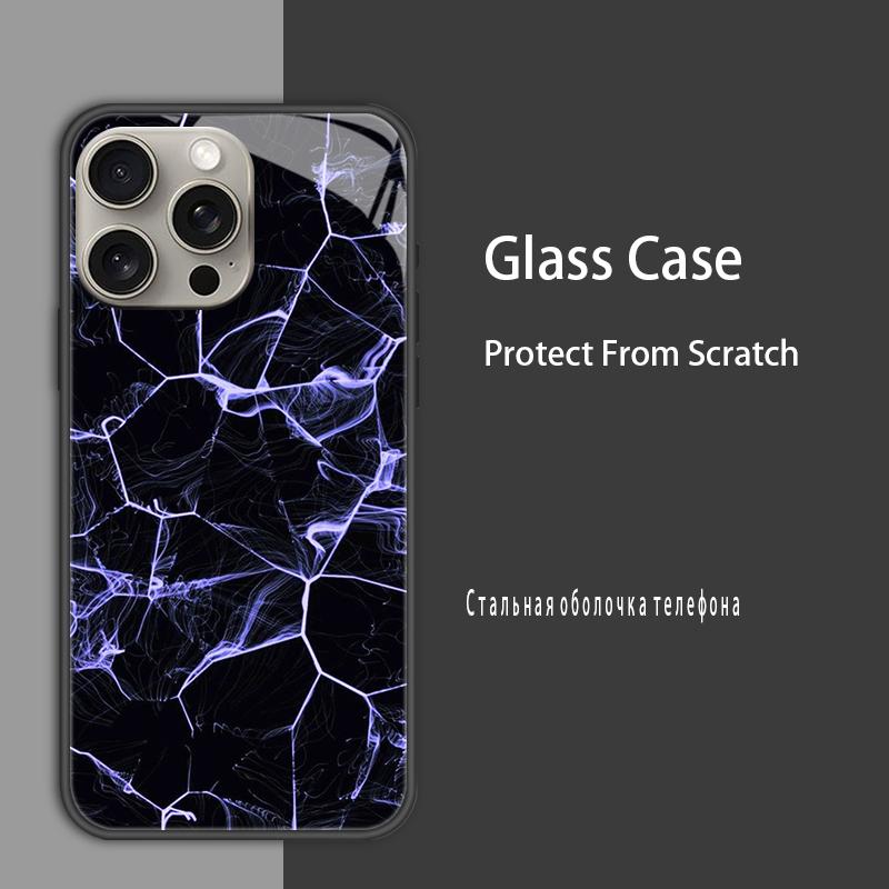 Für iPhone 15 15Pro Max Plus Hülle Abdeckung Hartglas Hülle Hartschale Bumper Für iPhone 14 Pro 14 Plus 14Pro Max Schutzhülle