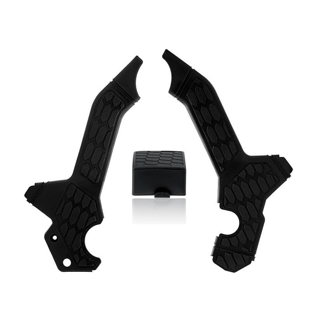 

1 пара боковых защитных чехлов для рамы мотоцикла Honda CRF300L CRF 300L CRF 300 L CRF300, защитных панелей обтекателя чёрный