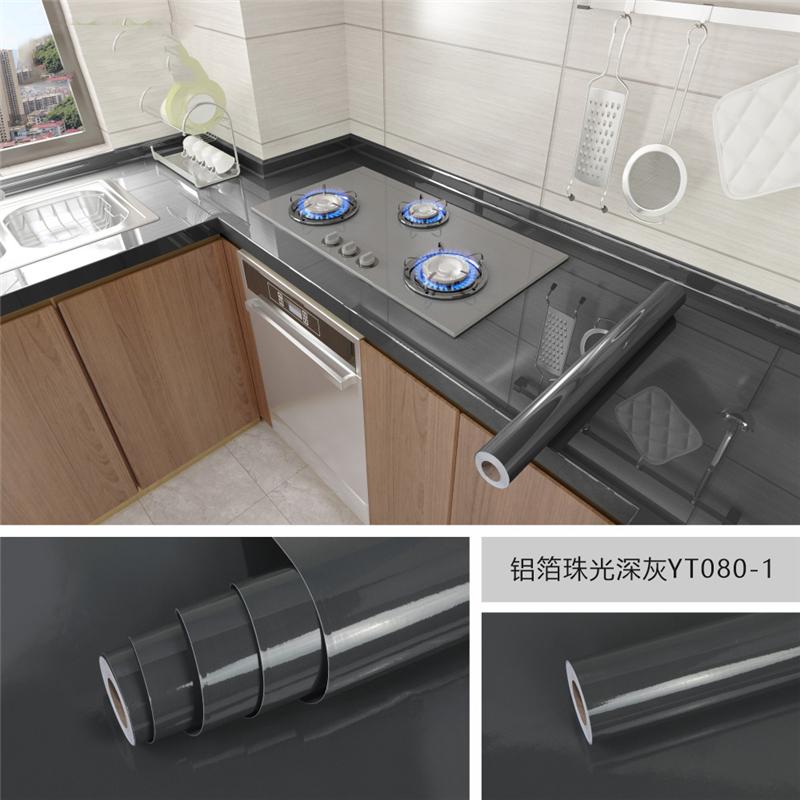 Marmor Selbstklebende Tapete Aluminiumfolie Wandaufkleber Wasserdichte Kontaktpapier Für Küche Dekorfolie Heimdeko