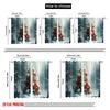 2pcs,2D Plane Printing Curtain Popular Christmas Tree Snowy Forest Scenery 100% Polyester (without Rod) Home Decor Ldeal for