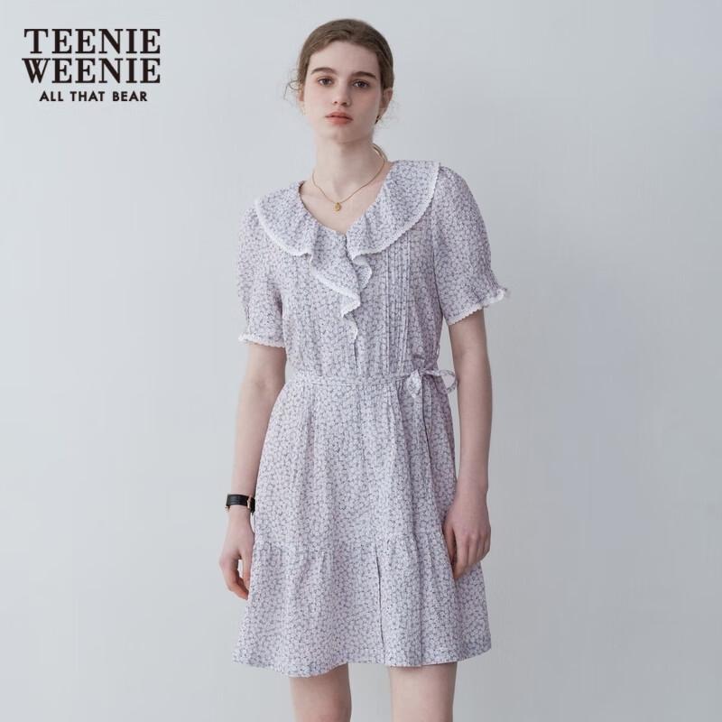 Teenie Weenie Bear Ruffle Floral French Tea Dress
