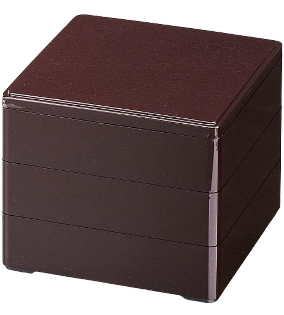 Outdoor Lunch Box Made In 3 Colored Shintame X X J-kitchens (Bento Box) Japan, Tiers, 4.5 Inches, (Shin-tame) 13.4cm 13.4cm 12.7cm