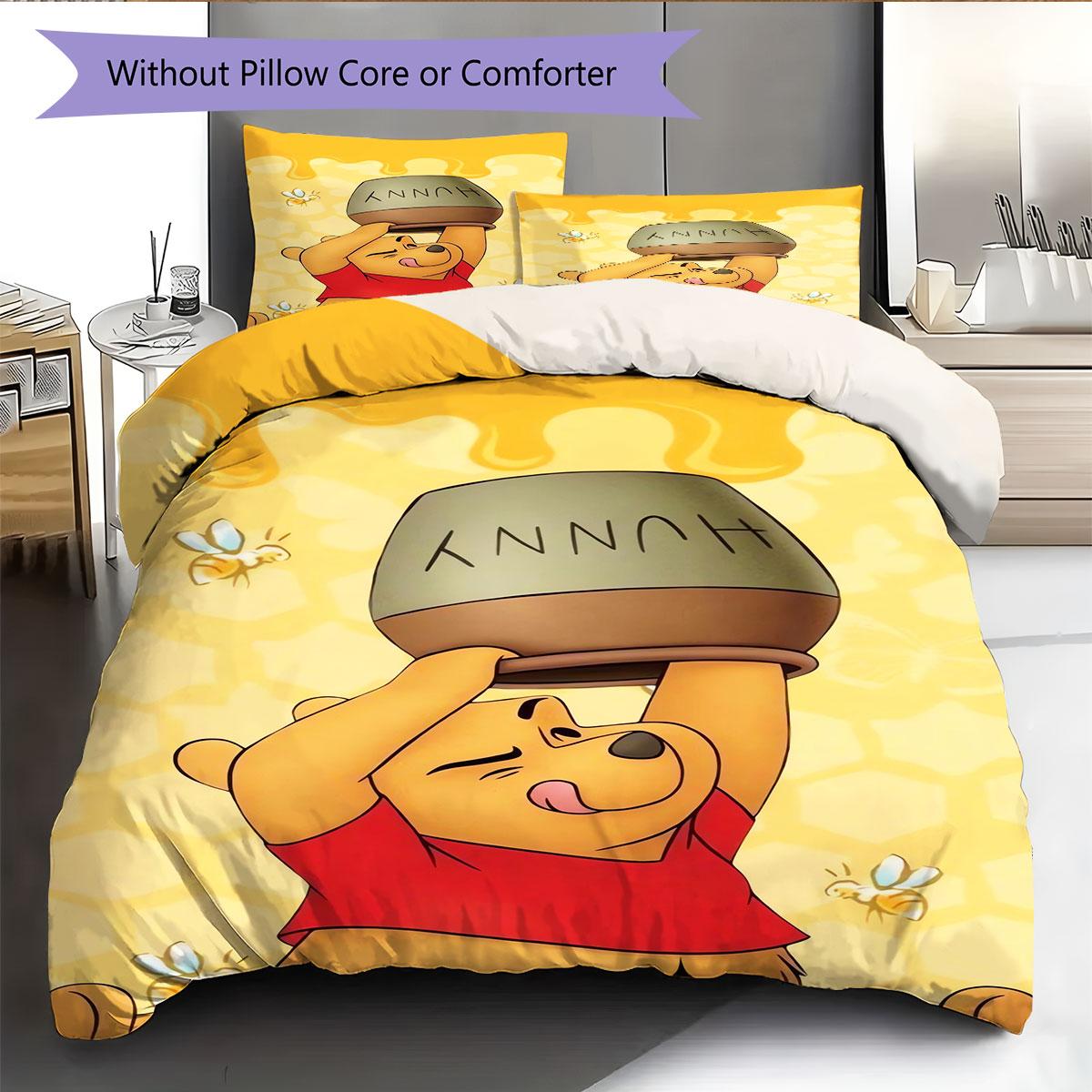 

Winnie The Pooh, Who Loves Honey, Is The Perfect Choice for Decorating A Child s Bedroom. Comfortable Bedding Sets. 135x200cm