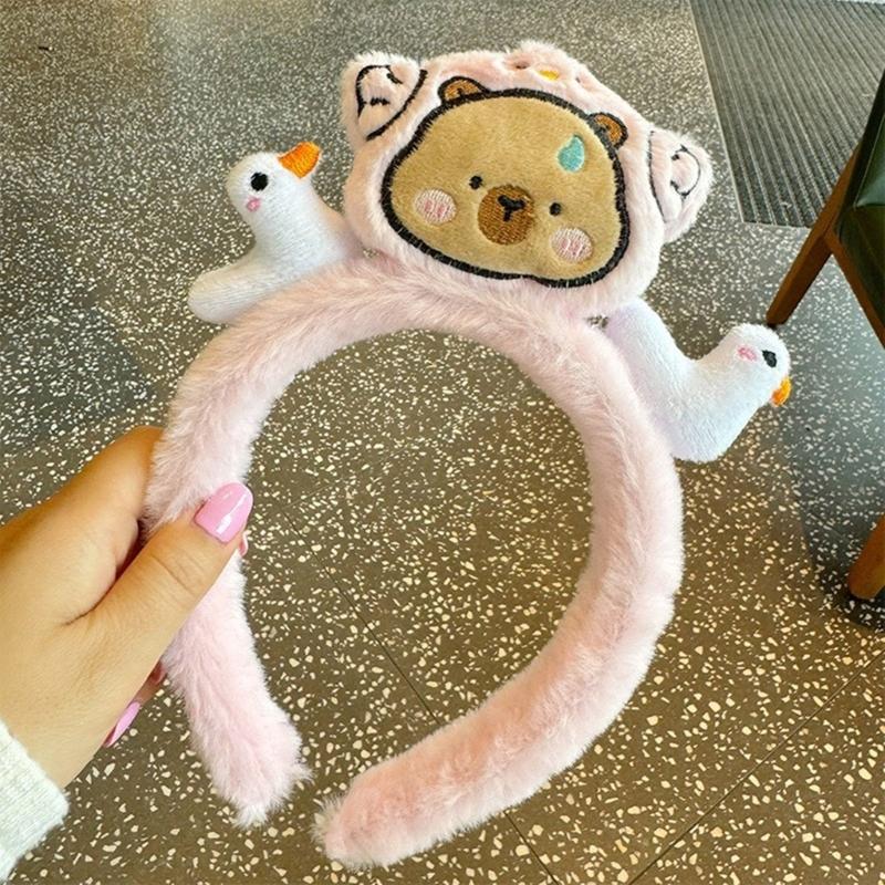 Lovely Cartoon Headbands Creative Pattern Hairbands Soft Comfortable Headdress for Women and Children