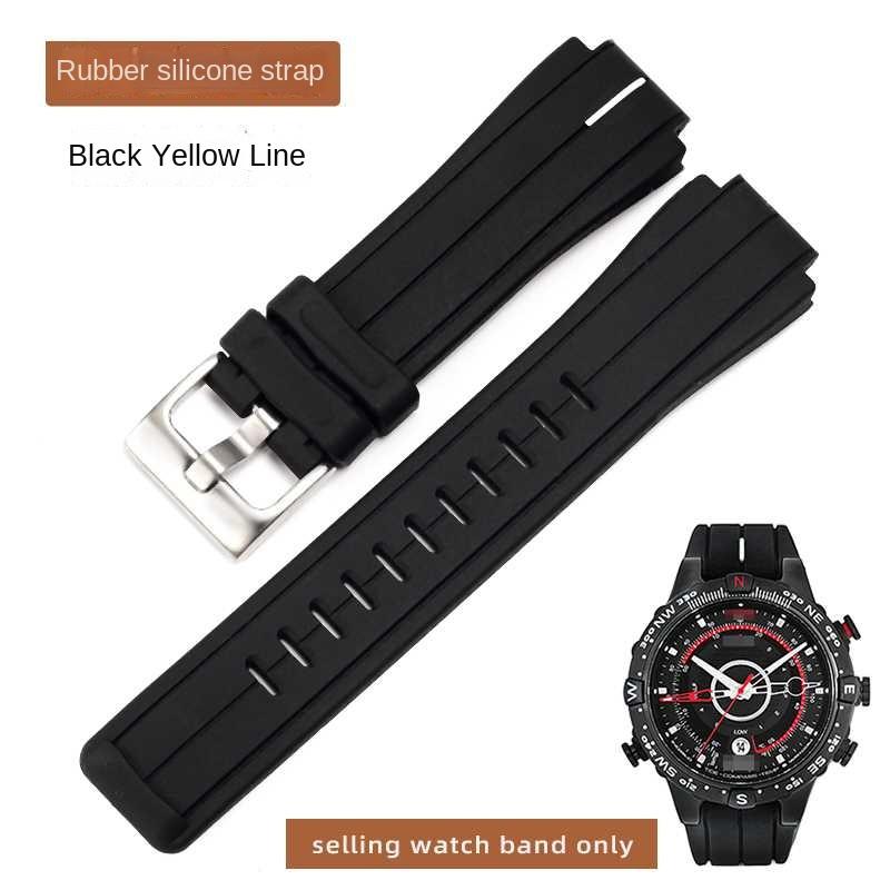 Für TIMEX Armband Herren Gezeiten Kompass Armband T2N721 T2N720 W2R55500 TW2T76500 Leder Uhrenband Silikon Gummi Armband 24*16mm
