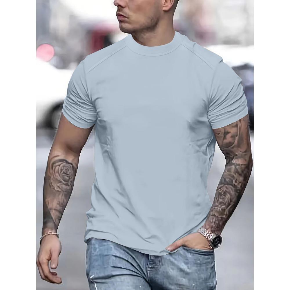 Men's T-shirt Round Neck Casual Top